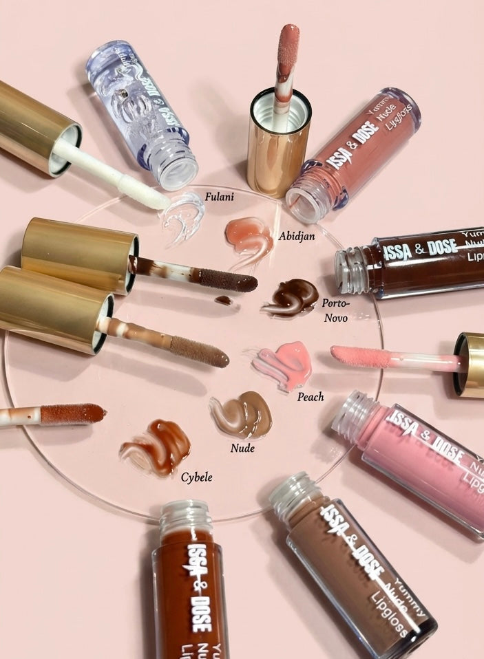 ISSA & DOSE - Lot 6 gloss YUMMY nude lip 