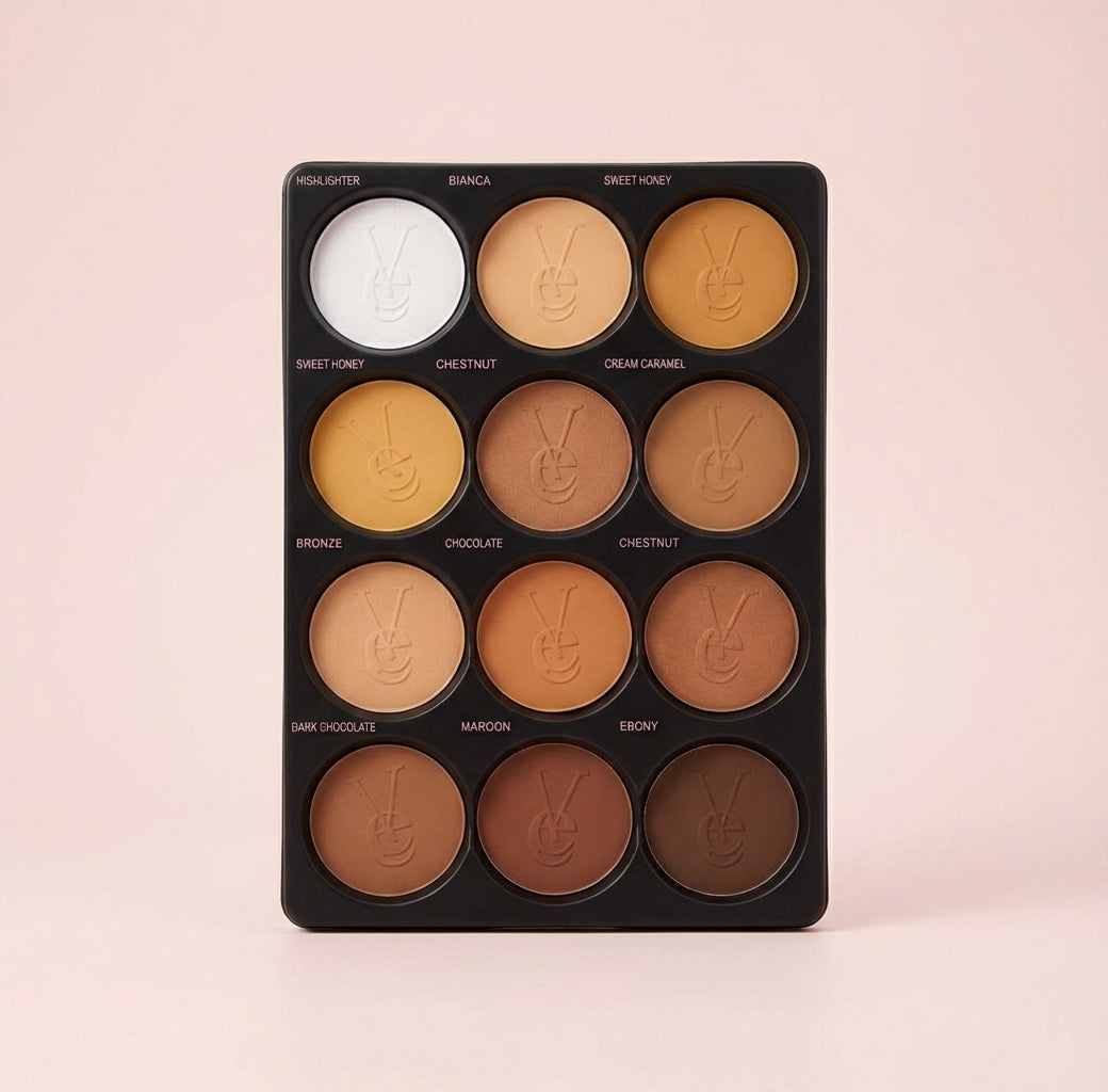 VEE BEAUTY - Palette poudre 12 en 1 pour le teint